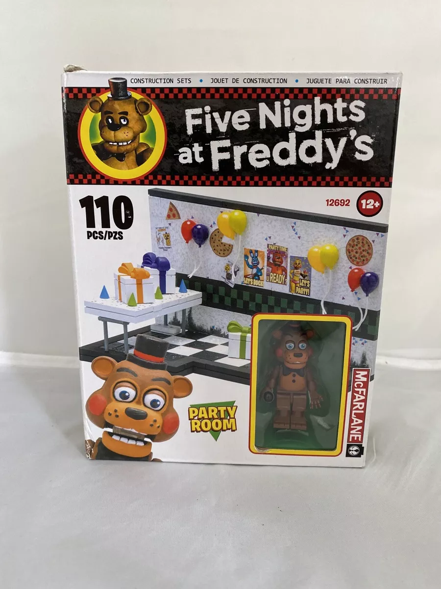 FNAF MCFARLANE FIVE NIGHTS AT FREDDY S PARTY ROOM BUILDING SET