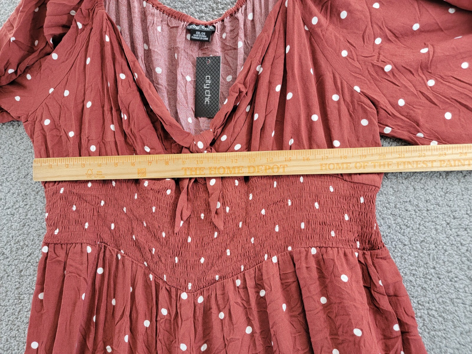 City Chic Plus Size Luna Wide Leg Jumpsuit Women's XXL/24 Toffee Spot Pullover eBay