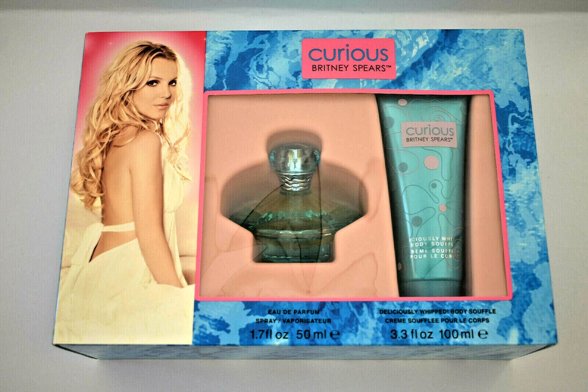 BRITNEY SPEARS CURIOUS EDP 1.7oz Body Souffle 2 Piece Gift Set New in Box