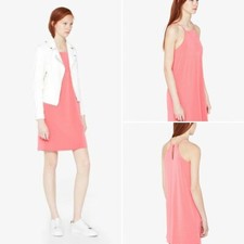 Mango Basics Asos Coral Dress Racerback Wedding Guest Sz S