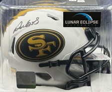 Deebo Samuel Signed 49ers Lunar Eclipse Alternate White Speed Mini Helmet (JSA)