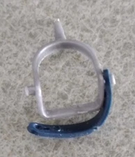 1975 Auth/Orig Marx Johnny West JWA General Custer Silver Spur w/Blue Strap