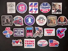 Donald Trump vinyl Stickers JD Vance 2024 Maga President Trump Train 45 47 Great