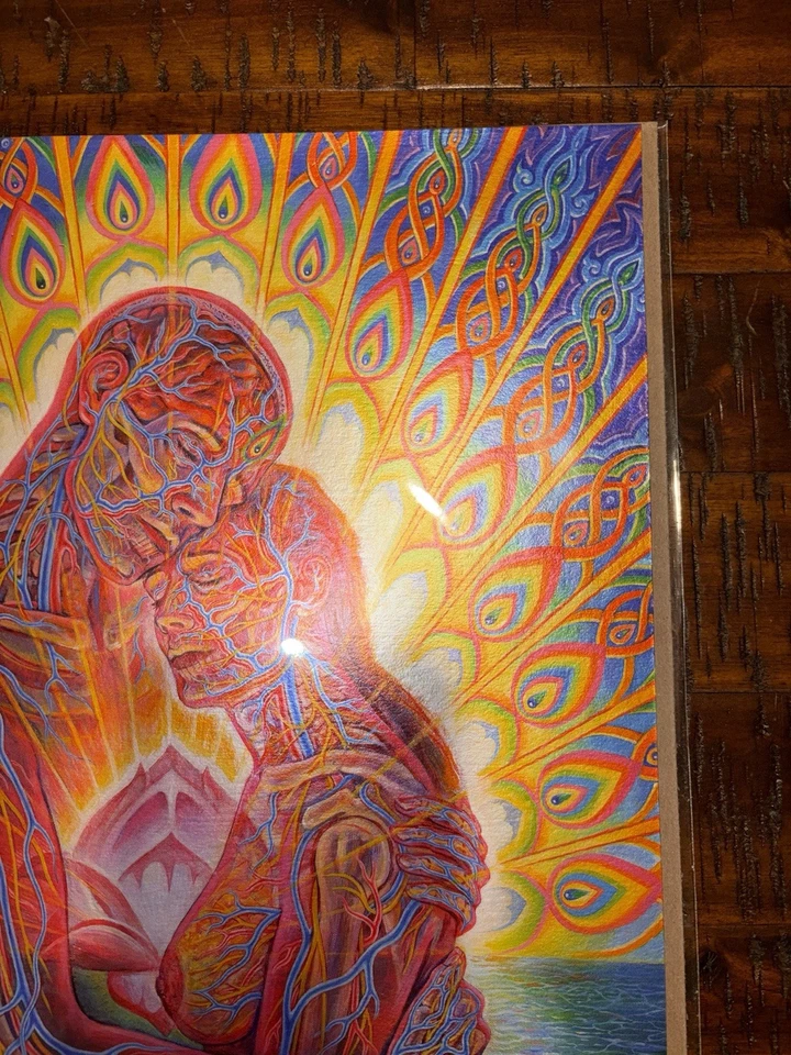 Alex Grey Art Print Oceans Of Love Bliss on Pearlescent Foil Poster S# 195 w COA - Image 4 of 4