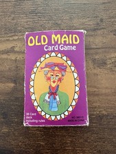 Vintage OLD MAID playing cards game - complete set of 38 cards and rules