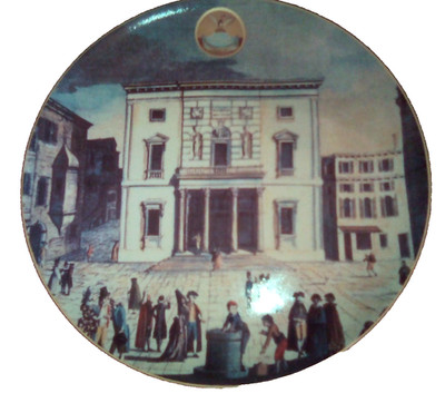 Tognana Italy Plate Italian Opera House GranTeatro La Fenice Collectors 7.5''