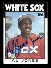 1986 Topps 227 Al Jones signed auto autograph  Crisp blue sharpie tough ASC BXCP