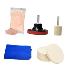 Glass Polishing Kit, Car Window Deep Scratch Removal Set with 100g Cerium