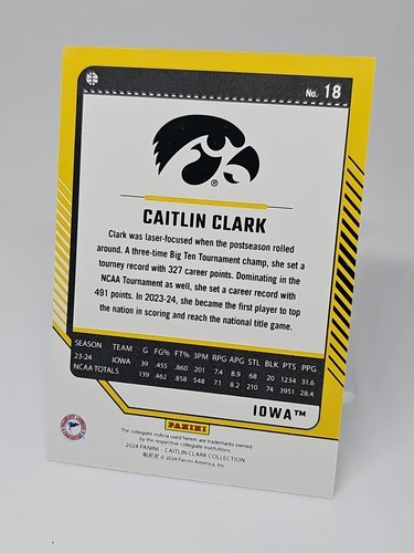 2024 Panini Caitlin Clark Collection - Base Donruss #18 Caitlin Clark (RC) - Bild 3 von 4