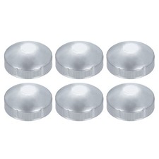 6Pcs Chain Link Fence Post Cap, Dome External Post Caps Fit 3-1/2" OD Pipe