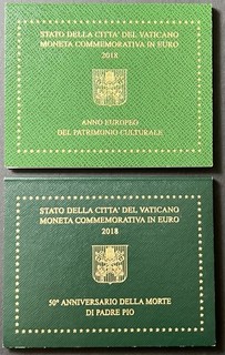Vatikan 2 Euro Münzen 2018 2018 Set (117.2)