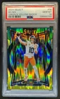 2024 Select Bo Nix Concourse Green and Yellow Prizm Shock RC #30 Broncos PSA 10