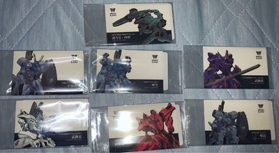 Muv-Luv Alternative Coin Attack NFC Kartenset 7 Typen ungeöffnet offiziell