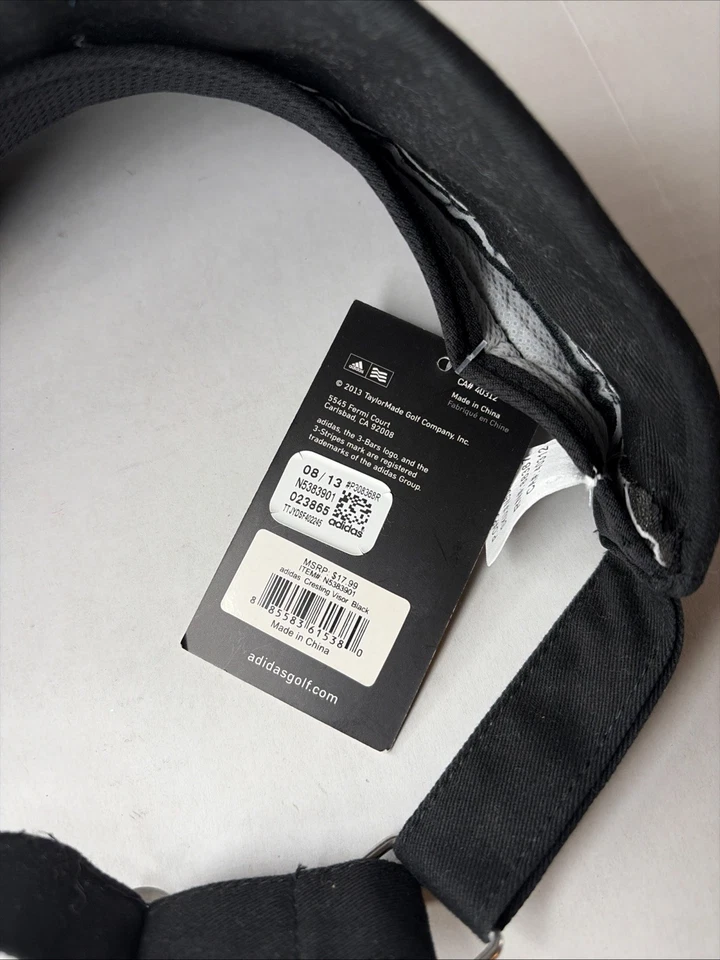 Adidas 2013 blanco y negro bordado logotipo visera unisex ajustable Foto 4 de 4