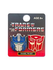 Transformers Autobots Optimus Prime And Symbol 2 Pack Enamel Pin Set
