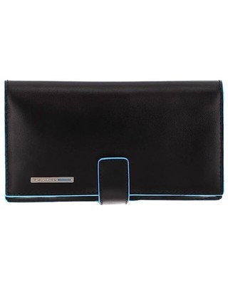 Piquadro Ac5635b2r Men's Black Leather Wallet