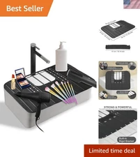 Sink Foldable Cover for Counter Space - Makeup Brush Cleaning Mat - Bathroom ...