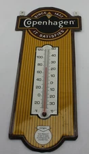 Copenhagen Since 1822 17.5" Thermometer Metal Sign 