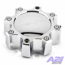 Vision Warrior 375 Chrome Wheel Center Cap C375-8C Short 8 Lug Fits 8x6.5 8x170