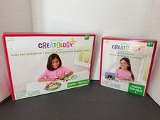 2 New Creatology Holiday Craft Kits - Nativity Scene  Holly Leaf Wreath