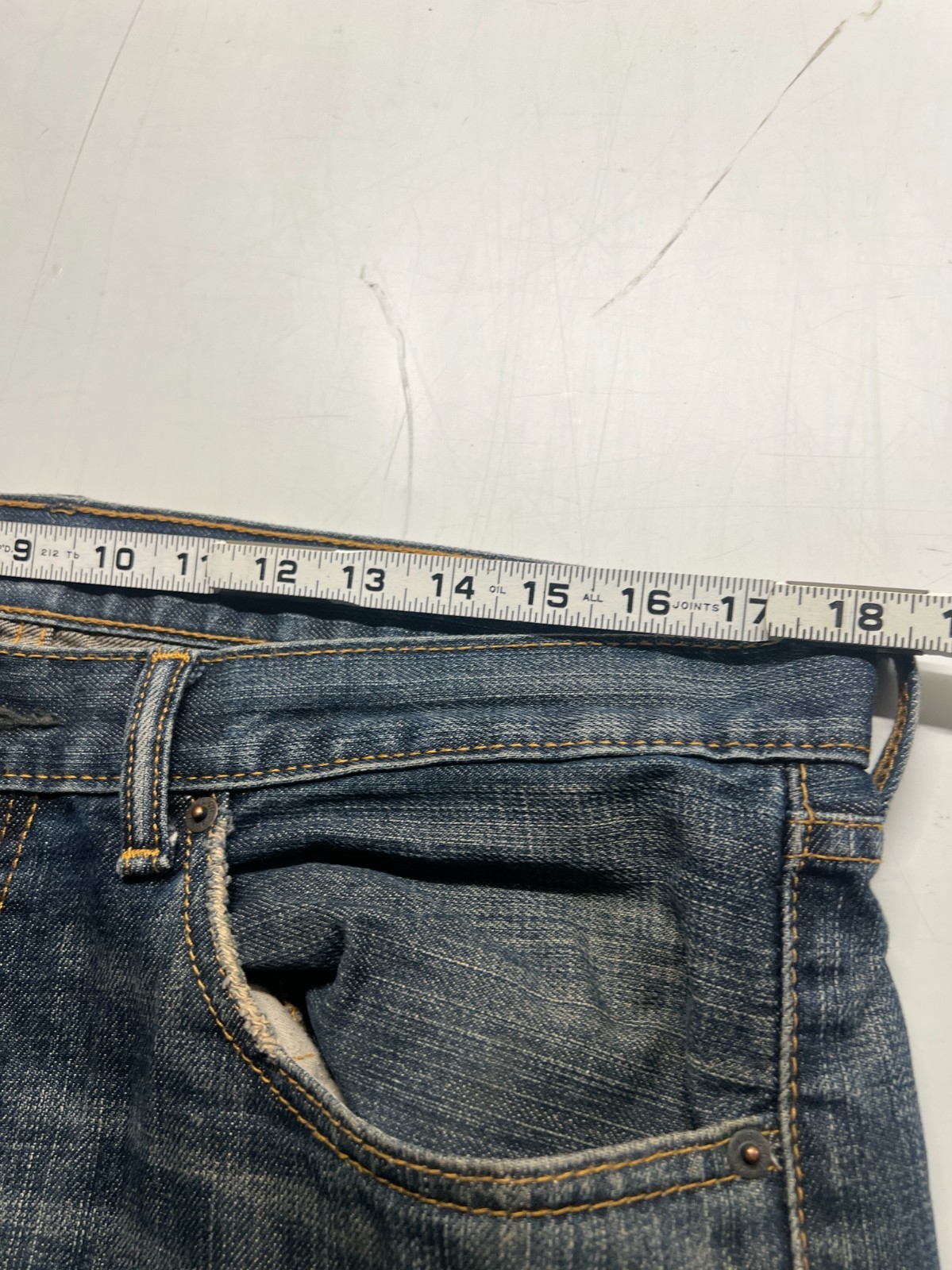 Vtg Levis 505 Regular Straight Leg Jeans Blue  Denim Medium Wash Mens Sz 36x34 thumbnail 6