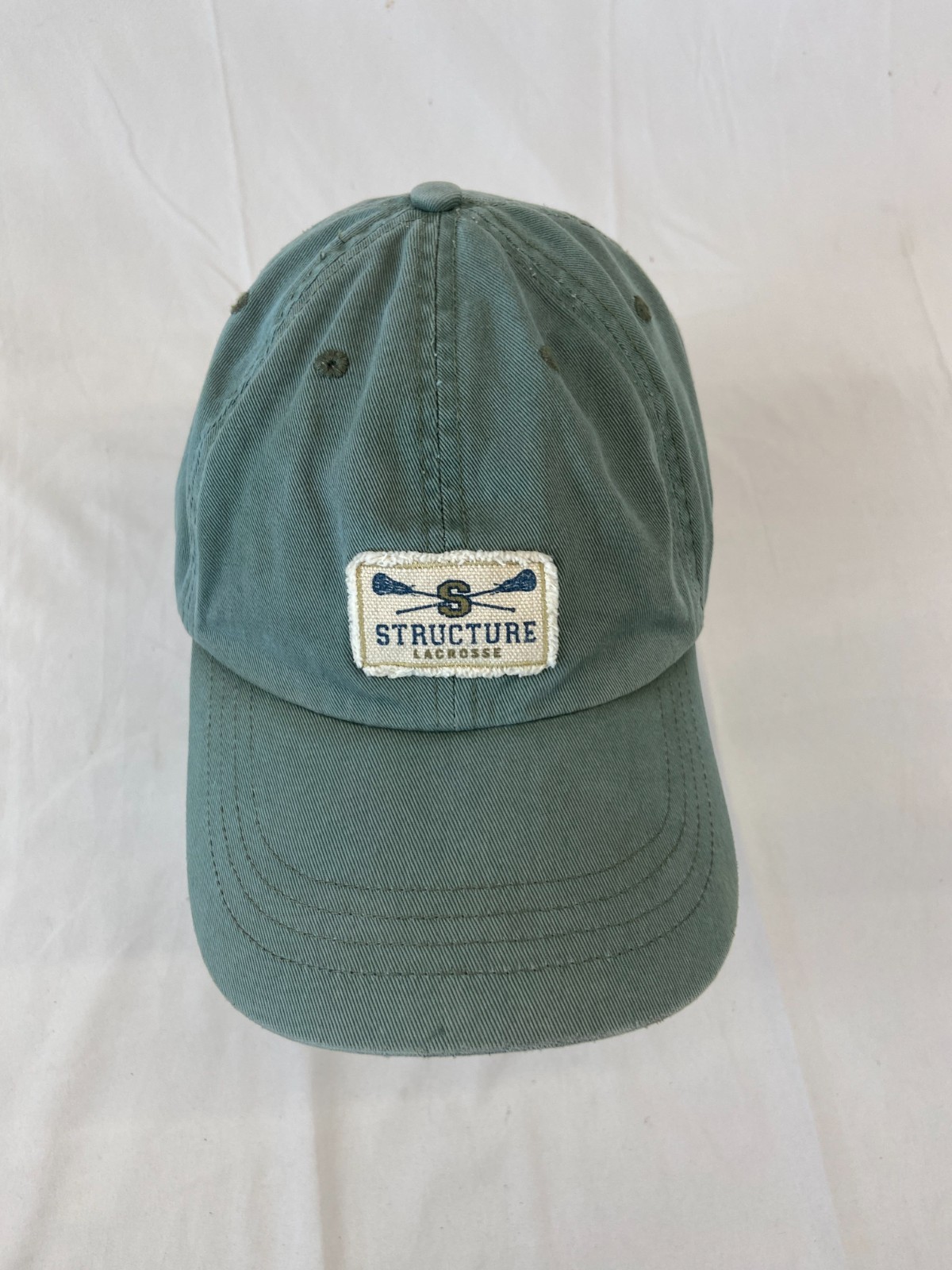Structures Lacrosse Baseball Cap Fitted Hat Green… - image 4