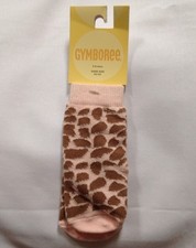 NWT Vtg Gymboree In the Jungle pink giraffe socks 3-6 months fit shoe 02