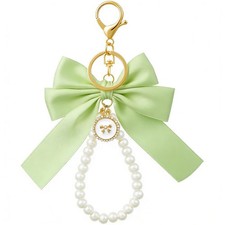 Pearl Bow Bag Keychain, Cute Bow Pearl Keychain Charms for , Bowknot Keyring ...