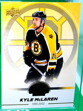 **LIQUIDATION** 2023-24 KYLE McLAREN UD BOSTON BRUINS CENTENNIAL HOBBY
