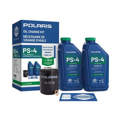 Polaris PS4 Oil Change Kit, Full Synthetic Engine Oil - Part 2202166