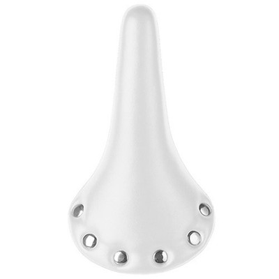 Messingschlager Sattel RIVET mit Nieten, Unisex, weiß