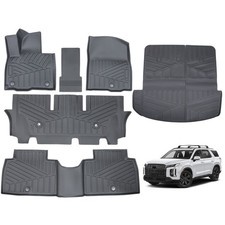 3 Row Floor Matsback Bed Liner For 2026 Hyundai Palisade Tpe Rubber All Weather