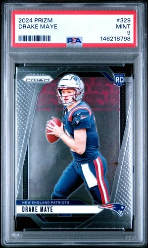 2024 PANINI PRIZM #329 DRAKE MAYE PSA 9