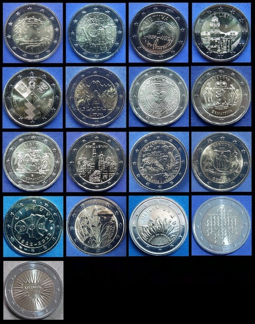 LITUANIE LITAUEN - 2 EUROS COMMEMORATIVE 2015 2025 Toutes les Années Disponibles