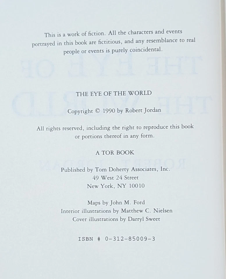 THE EYE OF THE WORLD by Robert Jordan HCDJ Book Club Edition BCE Wheel of Time - Image 3 of 4