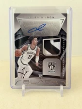 2023-24 Panini Black JALEN WILSON Rookie Material AUTO /25 SSP SICK PATCH RC