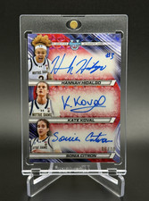 Hidalgo / Citron / Koval 💥🏀 TRIPLE AUTO RED /10! 2024-25 Bowman U Basketball