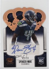 2013 Panini Crown Royale 62/99 Spencer Ware #191 Auto 16wc
