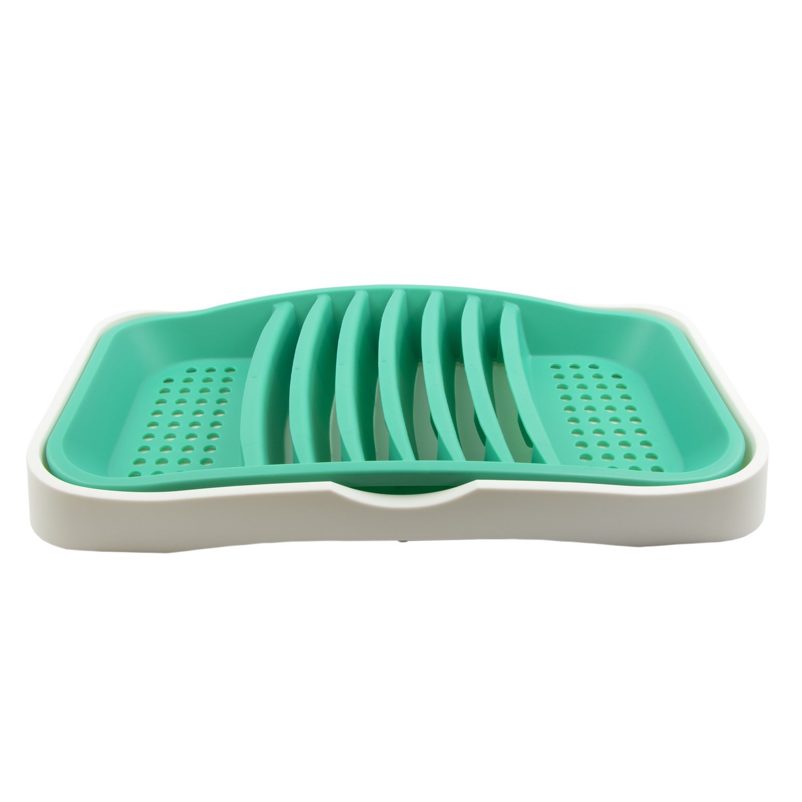 Smart Home 17-inch Low Profile Dish Drying Rack with Drip Tray in GreenWhite 2690₽