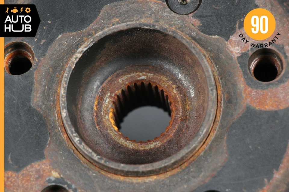 90-95 Mercedes R129 SL320 500SL Buje de nudillo de husillo trasero izquierdo con rotor OEM Foto 3 de 4