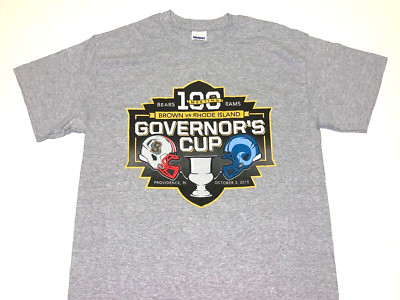 Brown Bears vs. Rhode Island Rams 100th Football Game 2015 T-Shirt New! MEDIUM