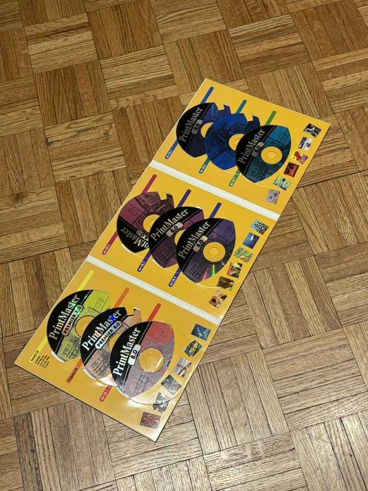 Vintage Print Master Premier 8.0 PC Software - WINDOWS 95 98 - Image 3 of 4