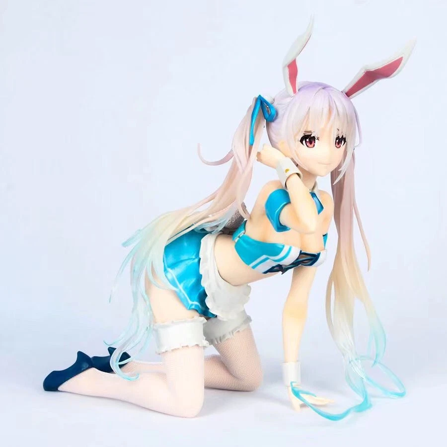 Hot! Anime Chris Aqua Blue Bunny 1/4 Scale Ver. PVC Figure Statue New No Box