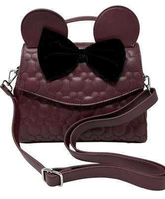 Loungefly Disney Minnie Mouse Crossbody Satchel Handbag
Quilted, Minnie Mouse Checkered Texture Convertible Mini Backpack  main image 2