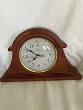 Firstime Brownstone Napoleon Table Top Mantle Clock, American Timekeeping Co