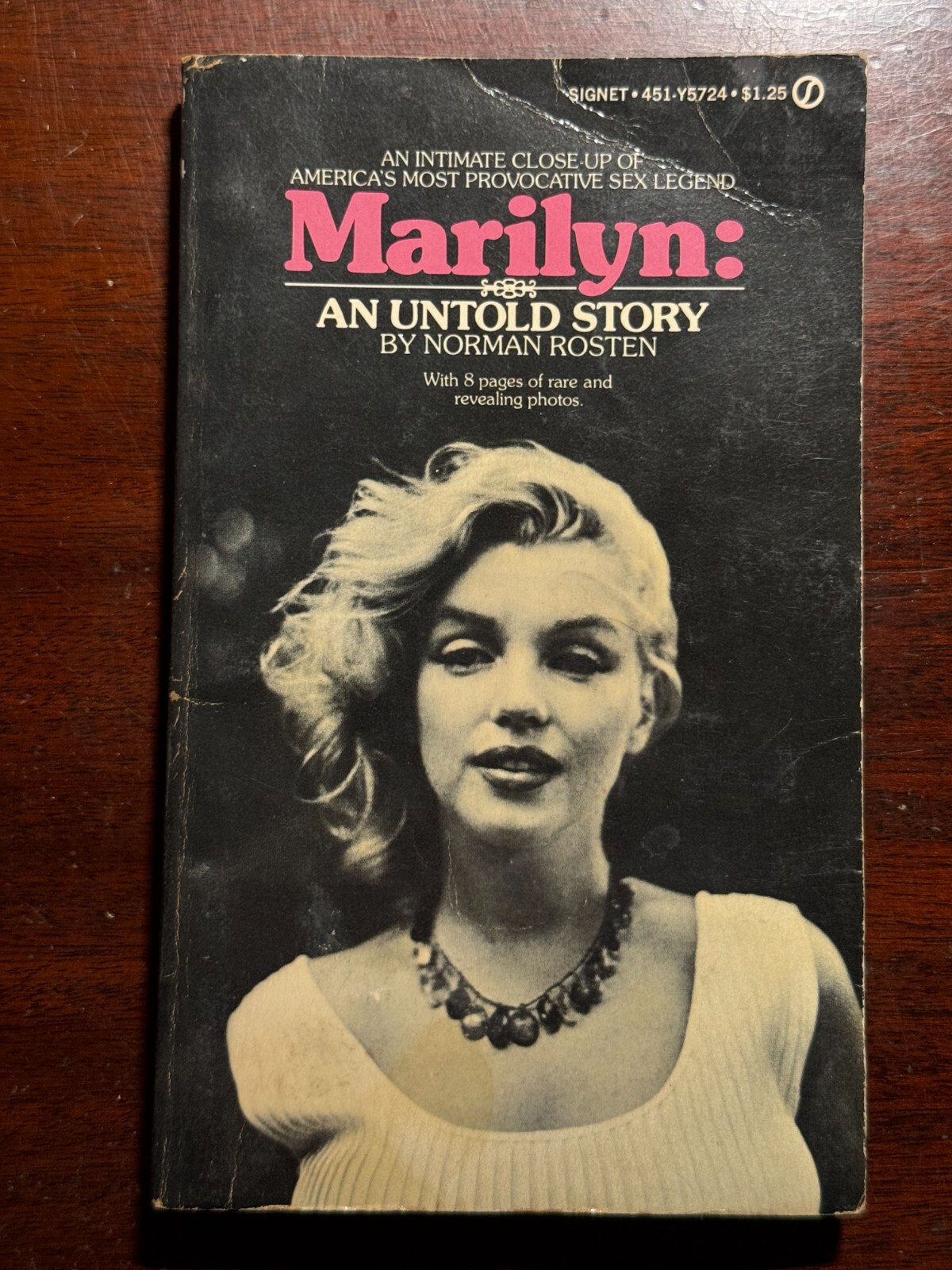 Marilyn An Untold Story Norman Rosten Signet 1973 1970s Vtg PB BK