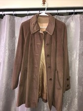 Vintage Cordons Ladies Coat Lined Brown Toffee Medium