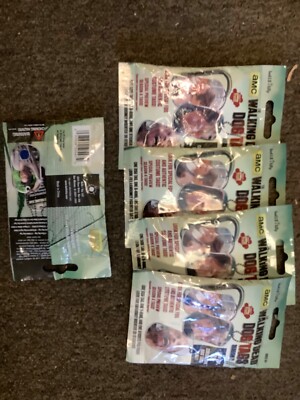 Walking Dead Season 3 Dog Tags, Retail LOT Of 5 Packs To Cherish And Collect