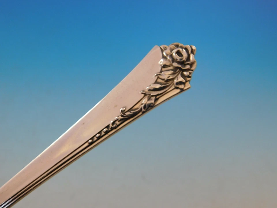 Juego de cubiertos Damask Rose de Oneida de plata de ley para 12 servicio 53 piezas Foto 3 de 4