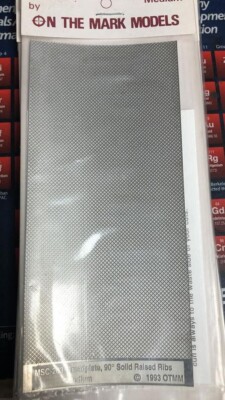 On The Mark Models MSC-203 Treadplate 90 Solid Raised Ribs MEDIUM  Etched